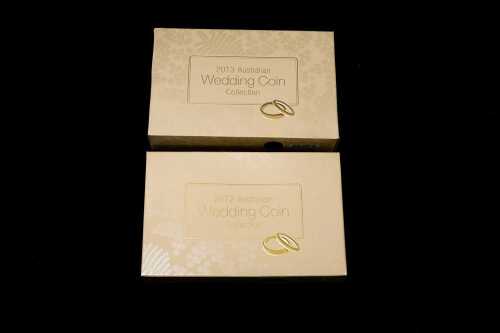 2012 and 2013 Wedding Proof Coin Collections