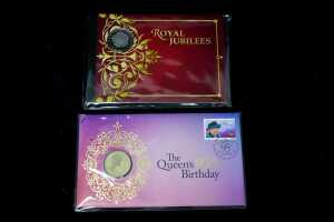 Group of assorted royalty themed collectable coins and PNCs - 3