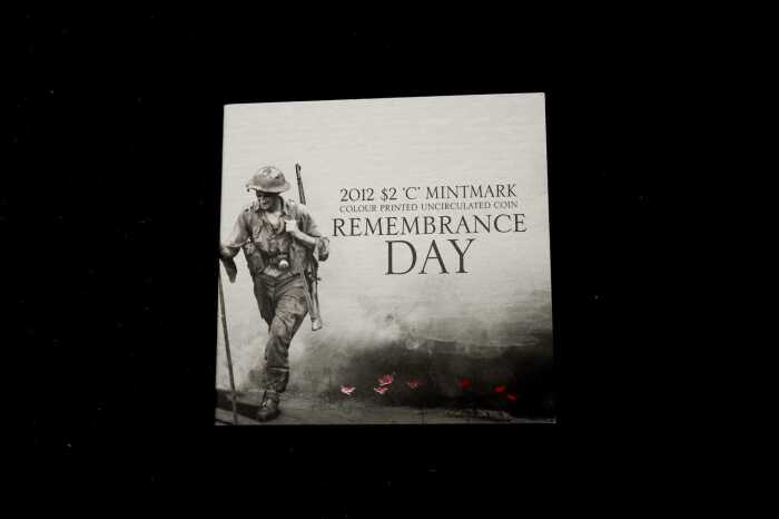 2012 Red Poppy $2 coin with 'C' mintmark