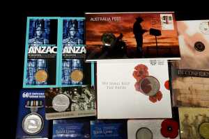 Group of remembrance themed collectable coins and PNCs - 3