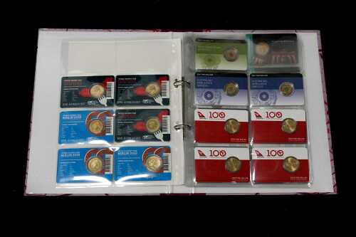 Group of collectable $1 and $2 coins