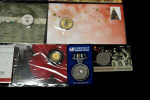 Group of remembrance themed collectable coins and PNCs - 5