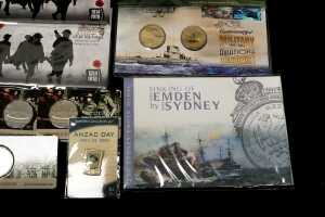 Group of Remembrance themed collectable coins and PNCs - 5