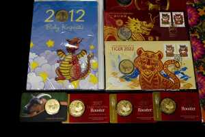 Group of Lunar New Year themed collectable coins and PNCs - 4