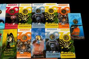 Group of assorted Animals of the Zoo themed collectable coins and PNCs - 2