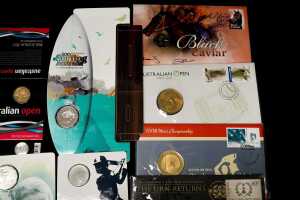 Group of assorted sporting themed collectable coins and PNCs - 4