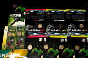 Group of assorted sporting themed collectable coins and PNCs - 2