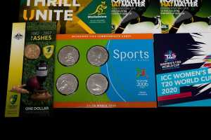 Group of assorted sporting themed collectable coins and PNCs - 4