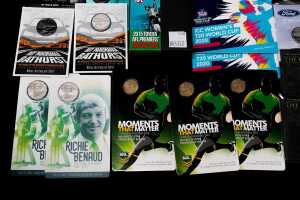 Group of assorted motor racing and sporting themed collectable coins and PNCs - 4
