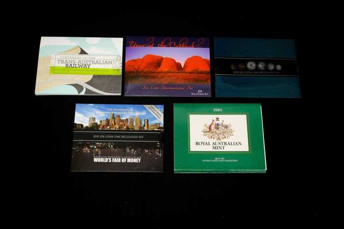 Five uncirculated coin sets