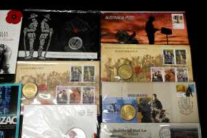 Group of remembrance themed collectable coins and PNCs - 3