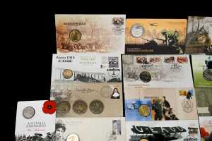 Group of assorted historical and remembrance themed collectable coins and PNCs - 2