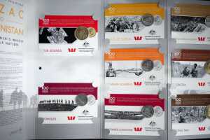 2 x Westpac Anzac coin collections - 2