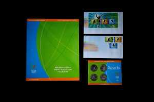 Commonwealth Games Melbourne 2006 uncirculated coins and stamps
