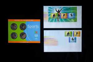 Commonwealth Games Melbourne 2006 uncirculated coins and stamps - 5