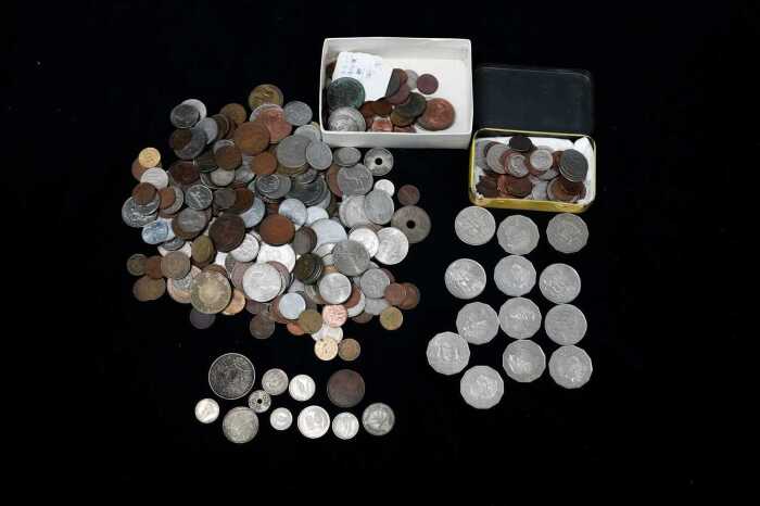 A group of world coins