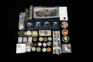A group of international coins