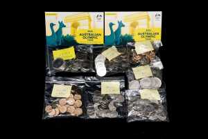 A group of 2024 Australian coins, first edition with King Charles III effigy