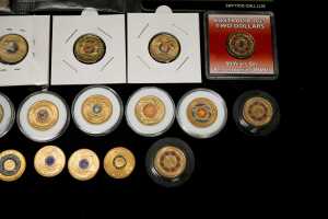 A group of coloured $2 coins - 4
