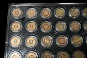 A card of 48 mostly coloured $2 coins - 2