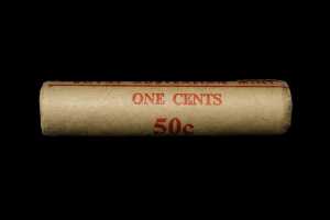 A mint roll of Australian 1978 1 cent coins - 2
