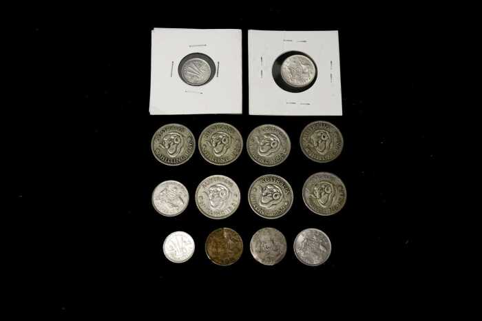 A group of Australian pre-decimal coins