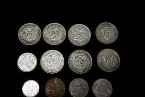 A group of Australian pre-decimal coins - 3