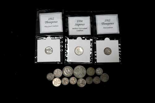 Group of Australian and New Zealand pre-decimal coins
