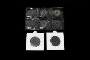 A set of eight Chinese coins