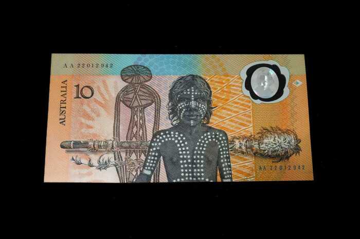 Australian Bicentennial polymer 1988 $10 bank note, AA prefix