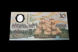 Australian Bicentennial polymer 1988 $10 bank note, AA prefix - 2