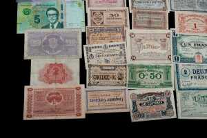 A group of international banknotes - 3