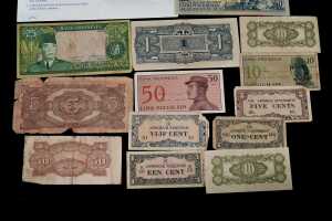 Group of international banknotes and coins - 2