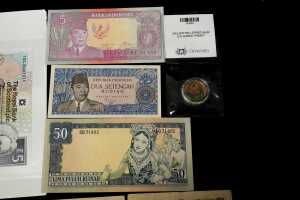 Group of international banknotes and coins - 3