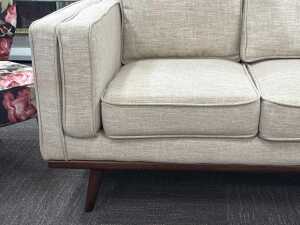 Modern three-seater upholstered sofa - 3