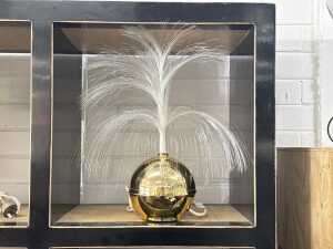 Retro fibre optic rotating lamp