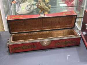 Two Chinese lacquer jewellery boxes - 4