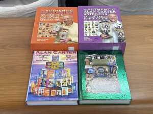 Alan Carter Antique Price Guide books, two cased