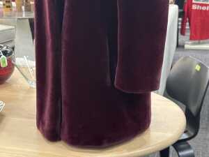 Sasson burgundy velvet jacket, size 6 - 2