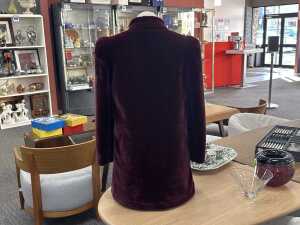 Sasson burgundy velvet jacket, size 6 - 4