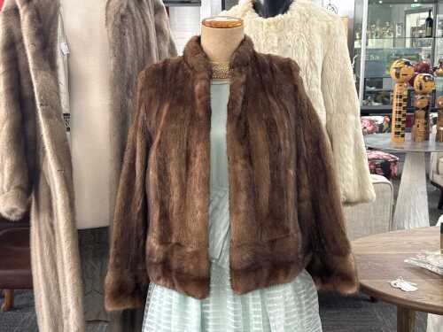 Lady's fur jacket.