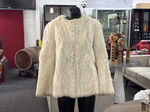 Satin-lined fur jacket