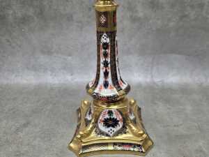 Royal Crown Derby Imari porcelain candlestick - 2
