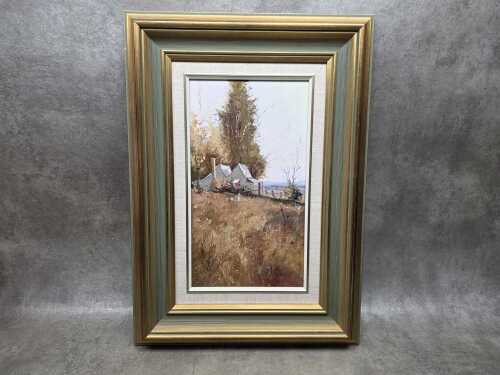 Richard Chamerski (1951-2022), The Old Cottage Castlemaine. Oil painting on board