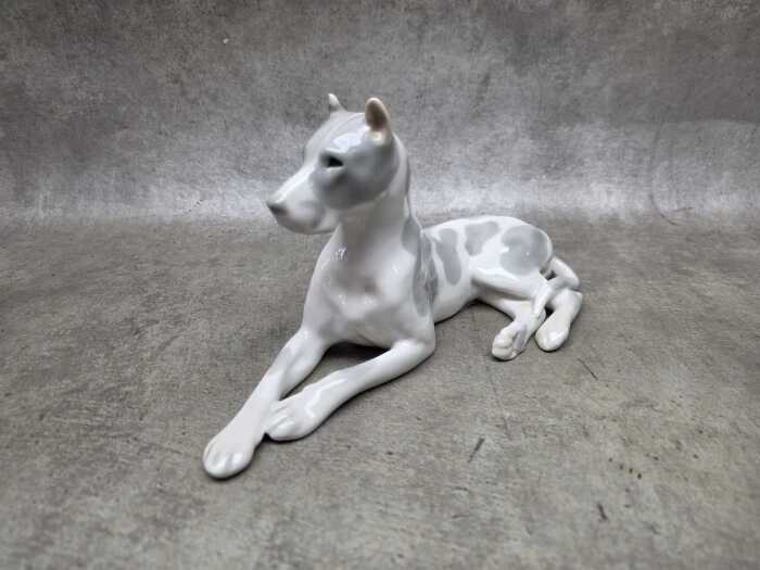 Lomonosov Russian Great Dane dog figure