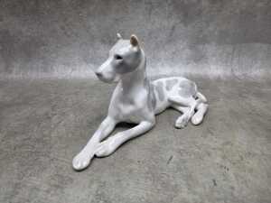 Lomonosov Russian Great Dane dog figure