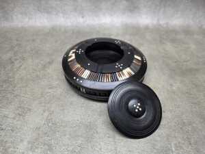 Ebony and porcupine quill lidded ashtray - 2