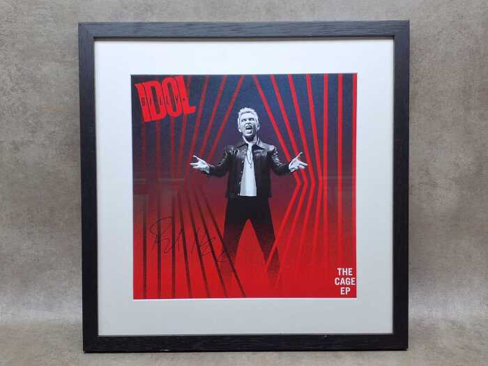 Billy Idol 'The Cage EP' framed art card