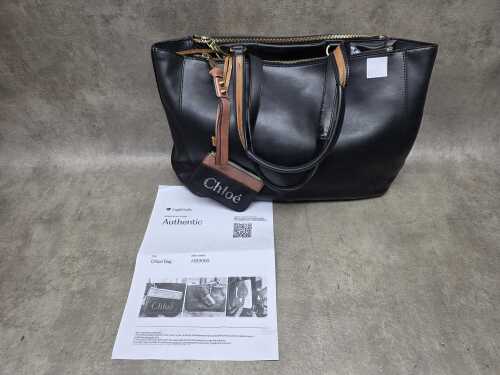 Chloe black leather shoulder bag. Comes with a 'Legit Grails' authentication certificate