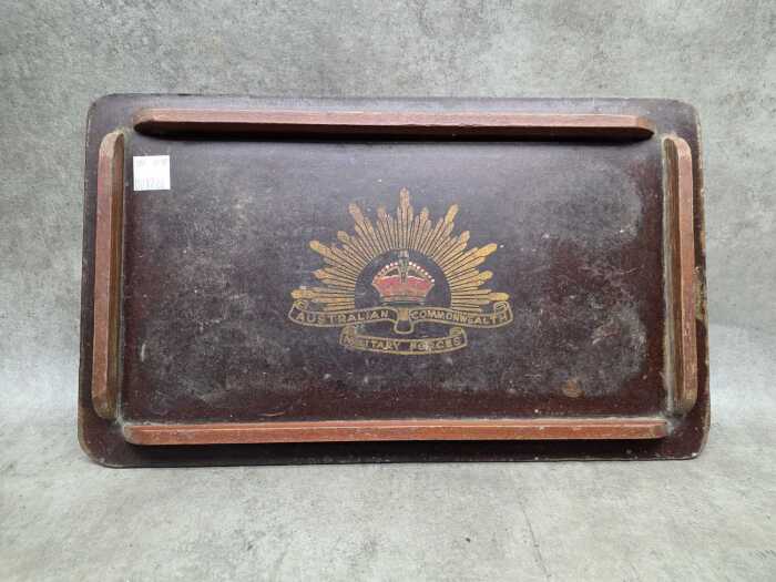 Australian Commonwealth Military Forces timber tray